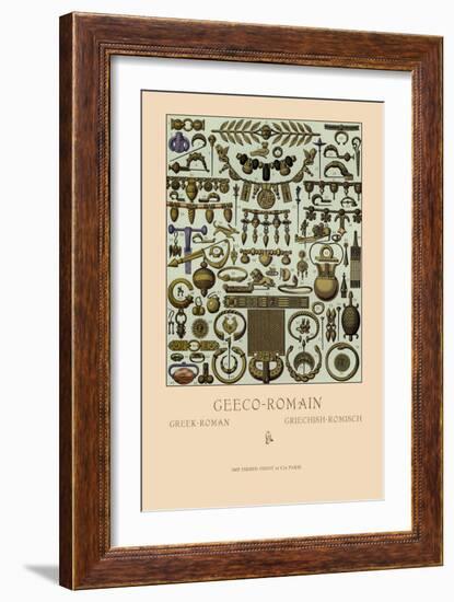 Greco-Roman Metalwork-Racinet-Framed Art Print