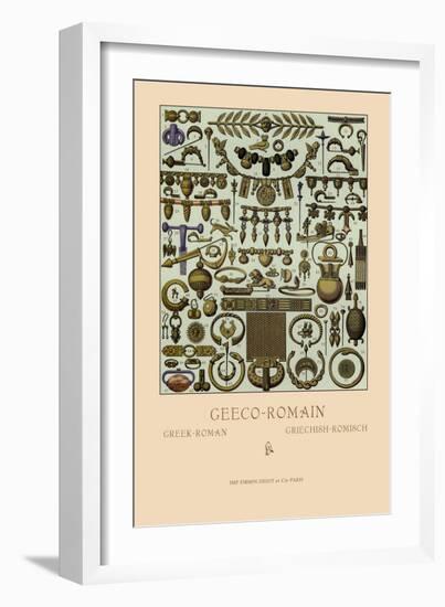 Greco-Roman Metalwork-Racinet-Framed Art Print