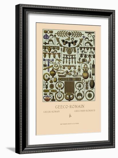 Greco-Roman Metalwork-Racinet-Framed Art Print