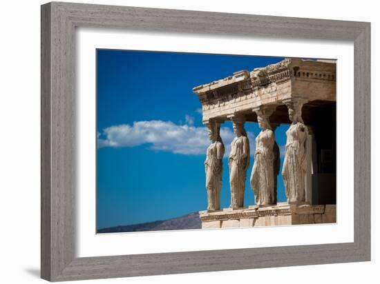 Greece Athens Acropolis Statues-Vladimir Kostka-Framed Art Print