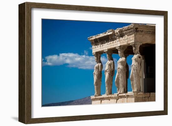 Greece Athens Acropolis Statues-Vladimir Kostka-Framed Art Print