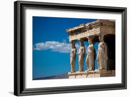 Greece Athens Acropolis Statues-Vladimir Kostka-Framed Art Print