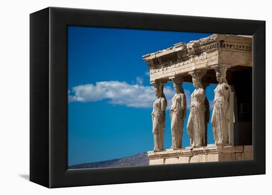 Greece Athens Acropolis Statues-Vladimir Kostka-Framed Stretched Canvas