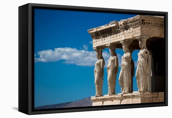 Greece Athens Acropolis Statues-Vladimir Kostka-Framed Stretched Canvas