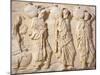 Greece, Athens, the Acropolis of Athens, Parthenon, Relief with Carriers of Hydriae-null-Mounted Giclee Print