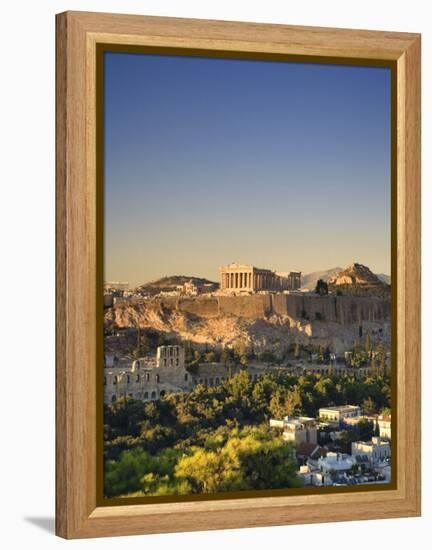 Greece, Attica, Athens, the Acropolis and Parthenon-Michele Falzone-Framed Premier Image Canvas