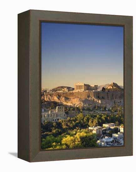 Greece, Attica, Athens, the Acropolis and Parthenon-Michele Falzone-Framed Premier Image Canvas