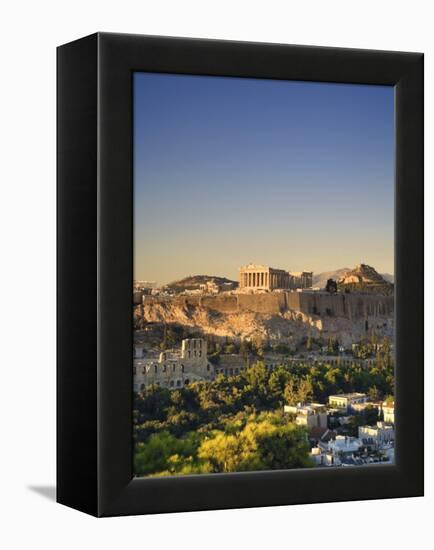 Greece, Attica, Athens, the Acropolis and Parthenon-Michele Falzone-Framed Premier Image Canvas