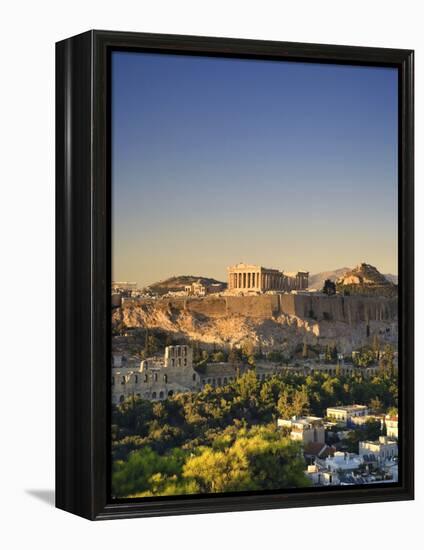 Greece, Attica, Athens, the Acropolis and Parthenon-Michele Falzone-Framed Premier Image Canvas