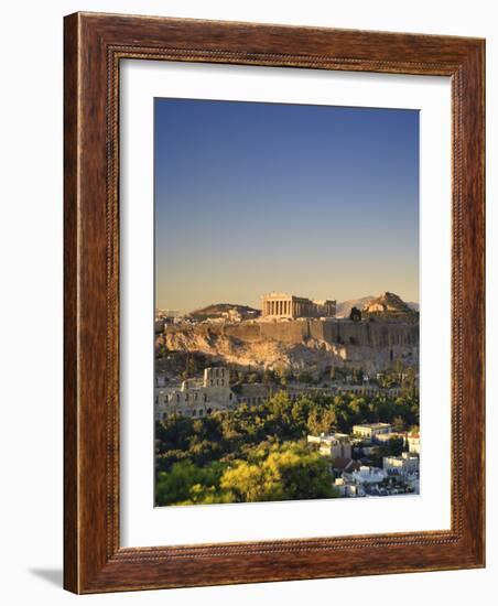 Greece, Attica, Athens, the Acropolis and Parthenon-Michele Falzone-Framed Photographic Print