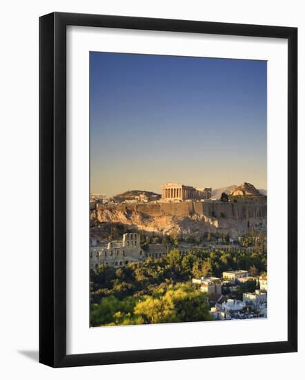 Greece, Attica, Athens, the Acropolis and Parthenon-Michele Falzone-Framed Photographic Print