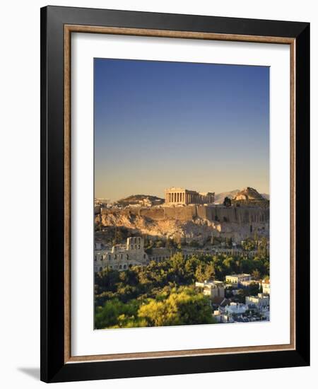 Greece, Attica, Athens, the Acropolis and Parthenon-Michele Falzone-Framed Photographic Print