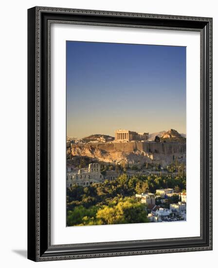 Greece, Attica, Athens, the Acropolis and Parthenon-Michele Falzone-Framed Photographic Print