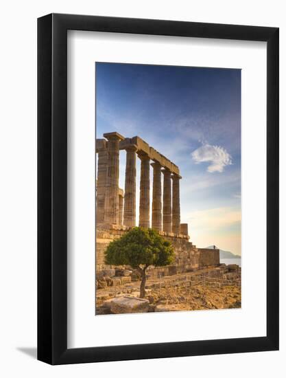 Greece, Attica, Cape Sounion, Temple of Poseidon-Jane Sweeney-Framed Photographic Print