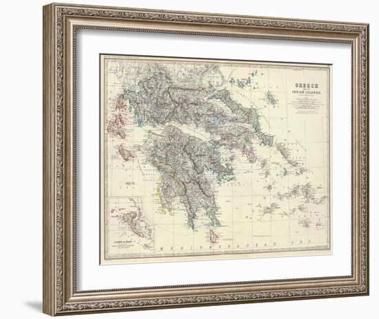 Greece, c.1861-Alexander Keith Johnston-Framed Art Print