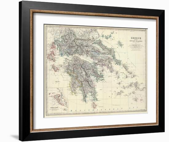 Greece, c.1861-Alexander Keith Johnston-Framed Art Print