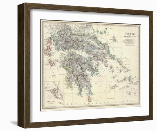 Greece, c.1861-Alexander Keith Johnston-Framed Art Print