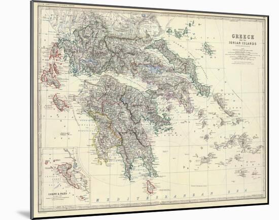 Greece, c.1861-Alexander Keith Johnston-Mounted Art Print
