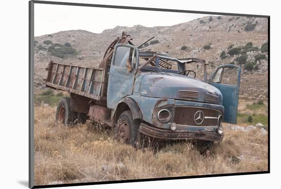 Greece, Crete, Chandras Plateau, Rusted Truck-Catharina Lux-Mounted Photographic Print