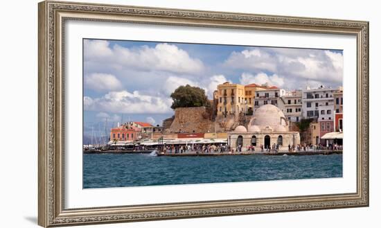 Greece, Crete, Chania, Venetian Harbour, Mosque-Catharina Lux-Framed Photographic Print