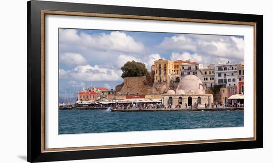 Greece, Crete, Chania, Venetian Harbour, Mosque-Catharina Lux-Framed Photographic Print