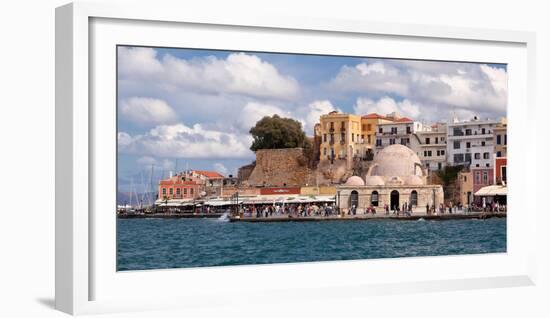 Greece, Crete, Chania, Venetian Harbour, Mosque-Catharina Lux-Framed Photographic Print