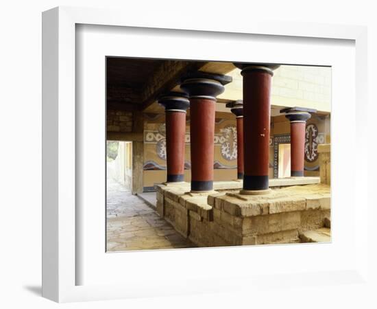 Greece, Crete, Guard's Courtyard at Northern Wing of Knossos Palace-null-Framed Giclee Print