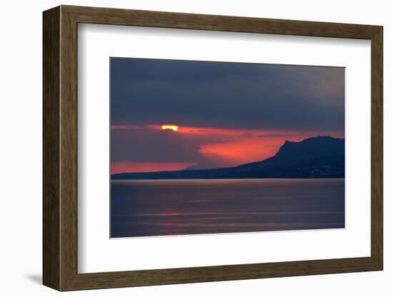 Greece, Crete, Libyan Sea, Sunset-Catharina Lux-Framed Photographic Print