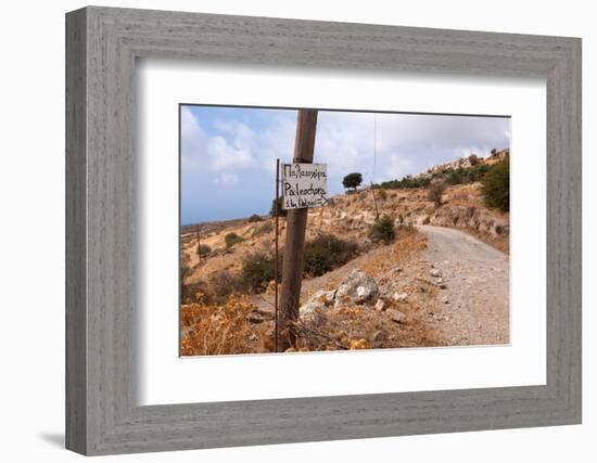 Greece, Crete, Omalos Plateau, Street to Paleochora-Catharina Lux-Framed Photographic Print