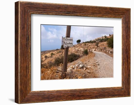 Greece, Crete, Omalos Plateau, Street to Paleochora-Catharina Lux-Framed Photographic Print