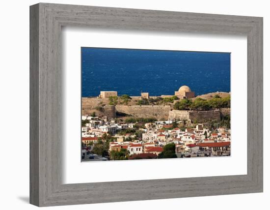 Greece, Crete, Rethimnon, Fortezza, Distant View-Catharina Lux-Framed Photographic Print