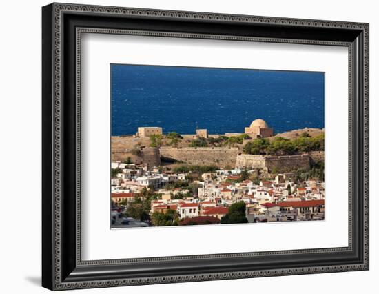 Greece, Crete, Rethimnon, Fortezza, Distant View-Catharina Lux-Framed Photographic Print