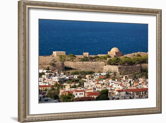 Greece, Crete, Rethimnon, Fortezza, Distant View-Catharina Lux-Framed Photographic Print