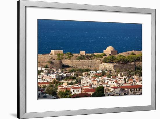 Greece, Crete, Rethimnon, Fortezza, Distant View-Catharina Lux-Framed Photographic Print