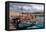 Greece, Crete, Rethimnon, Venetian Harbour, Fishing Boats-Catharina Lux-Framed Premier Image Canvas