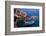 Greece, Crete, Rethimnon, Venetian Harbour, Illuminated, in the Evening-Catharina Lux-Framed Photographic Print