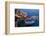 Greece, Crete, Rethimnon, Venetian Harbour, Illuminated, in the Evening-Catharina Lux-Framed Photographic Print