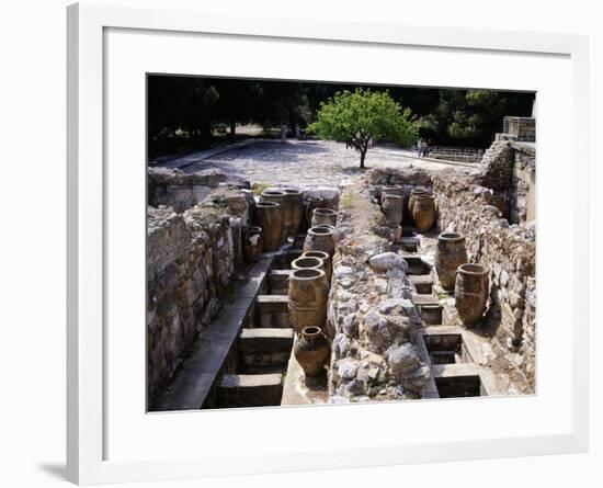 Greece, Crete, Storehouse on Western Side of Knossos Palace, Minoan Civilization, 16th Century BC-null-Framed Giclee Print