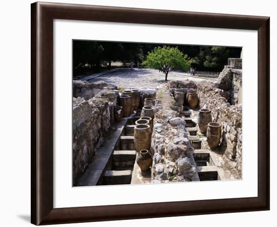 Greece, Crete, Storehouse on Western Side of Knossos Palace, Minoan Civilization, 16th Century BC-null-Framed Giclee Print