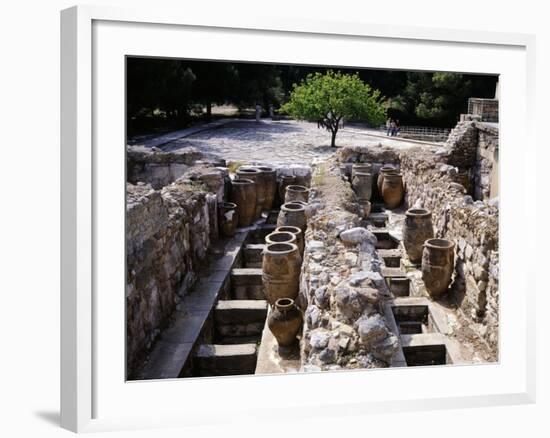 Greece, Crete, Storehouse on Western Side of Knossos Palace, Minoan Civilization, 16th Century BC-null-Framed Giclee Print