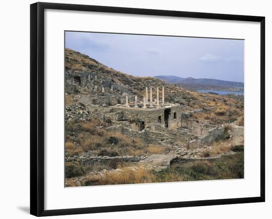Greece, Cyclades Islands, Delos Island, House of Hermes-null-Framed Giclee Print