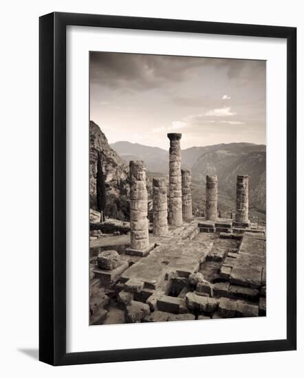 Greece, Delphi (Unesco World Heritage Site), Temple of Apollo-Michele Falzone-Framed Photographic Print