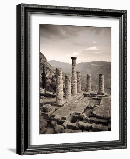 Greece, Delphi (Unesco World Heritage Site), Temple of Apollo-Michele Falzone-Framed Photographic Print