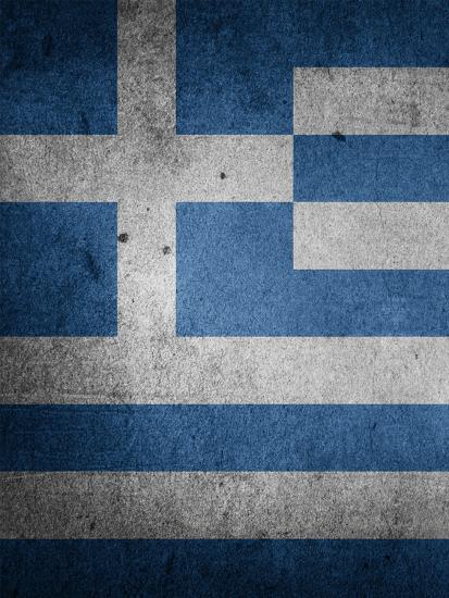 greece flag art print