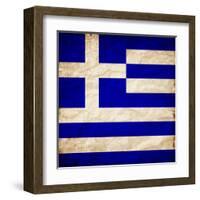 Greece Flag-Wonderful Dream-Framed Art Print