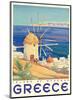 Greece - Island of Mykonos-Pacifica Island Art-Mounted Art Print