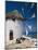 Greece, Mykonos, Mykonos City, Windmill, Donkey-Thonig-Mounted Photographic Print