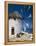 Greece, Mykonos, Mykonos City, Windmill, Donkey-Thonig-Framed Premier Image Canvas