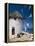 Greece, Mykonos, Mykonos City, Windmill, Donkey-Thonig-Framed Premier Image Canvas