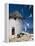 Greece, Mykonos, Mykonos City, Windmill, Donkey-Thonig-Framed Premier Image Canvas